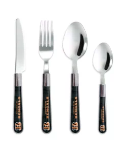 Sportsvault NFL 16-Piece Cincinnati Bengals Flatware Set (Service For 4)