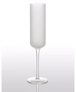 Drinkware Abigails White Night Frosted Champagne Glass