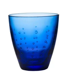 Drinkware Abigails Blue Raindrop Double Old Fashioned Glass