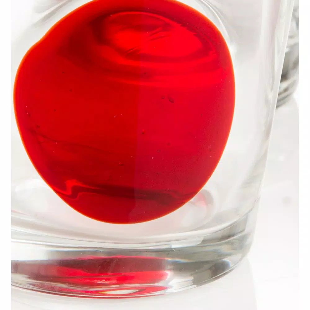 Drinkware Abigails 8 Oz. 3.75 In. D X 4 In. H Clear Double Old-Fashioned With Red Dots (Set Of 4) - Image 2