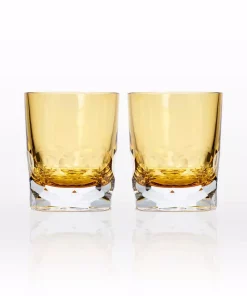Drinkware Rolf Glass Vienna 7 Oz. Amber Old-Fashioned (Set Of 2)