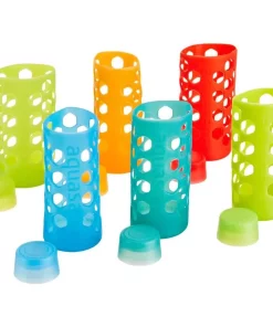 Bar Accessories Aquasana Replacement Silicone Sleeves And Caps For 18 Oz. Glass Bottles (6-Pack)