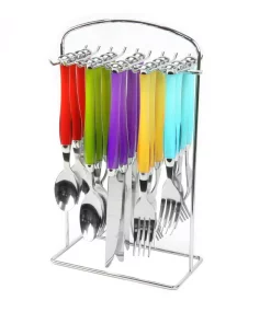 Gibson Home Santoro 20-Piece Assorted Color Stainless Steel Flatware Set (Service For 4)