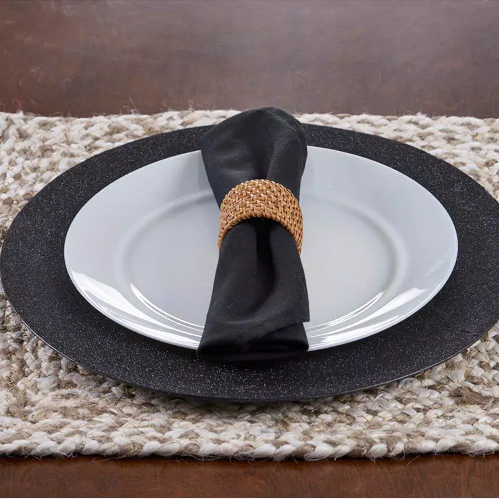 Table Linens & Kitchen Linens LR Home Woven Bleach / Natural 19 In. X 13 In. Jute Placemat (Set Of 4) - Image 2