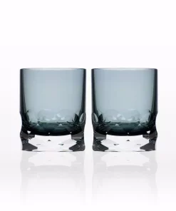 Drinkware Rolf Glass Vienna 7 Oz. Smoke Blue Old-Fashioned (Set Of 2)