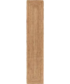 Table Linens & Kitchen Linens LR Home 80 In. X 16 In. Natural Jute Classic Braided Runner