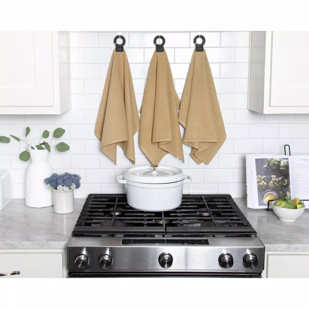 Table Linens & Kitchen Linens RITZ Hook And Hang Biscotti Woven Cotton Kitchen Towel (Set Of 2) - Image 3