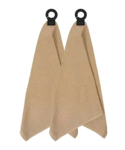 Table Linens & Kitchen Linens RITZ Hook And Hang Biscotti Woven Cotton Kitchen Towel (Set Of 2)