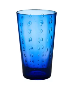 Drinkware Abigails Blue Rain Drop Highball Glass (Set Of 4)