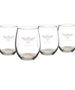 Drinkware Cathy’s Concepts 21 Oz. Stemless Wine Glasses