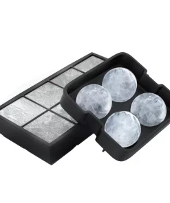 Bar Accessories Chef Buddy Silicone Slow Melting 0.75 Gal. Capacity Ice Cube Trays (2-Pack)