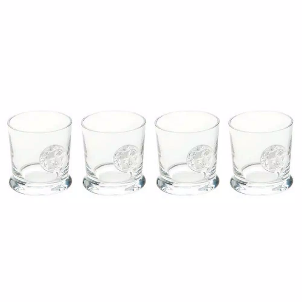 Drinkware Abigails Lionshead 10 Oz. 3.4 In. D X 3.75 In. H Double Old-Fashioned Glass (Set Of 4) - Image 2