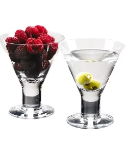 Drinkware Badash Crystal 6 Oz. 4.5 In. High Caprice Mouth Blown Set Of 4 Martini Or Dessert Servers