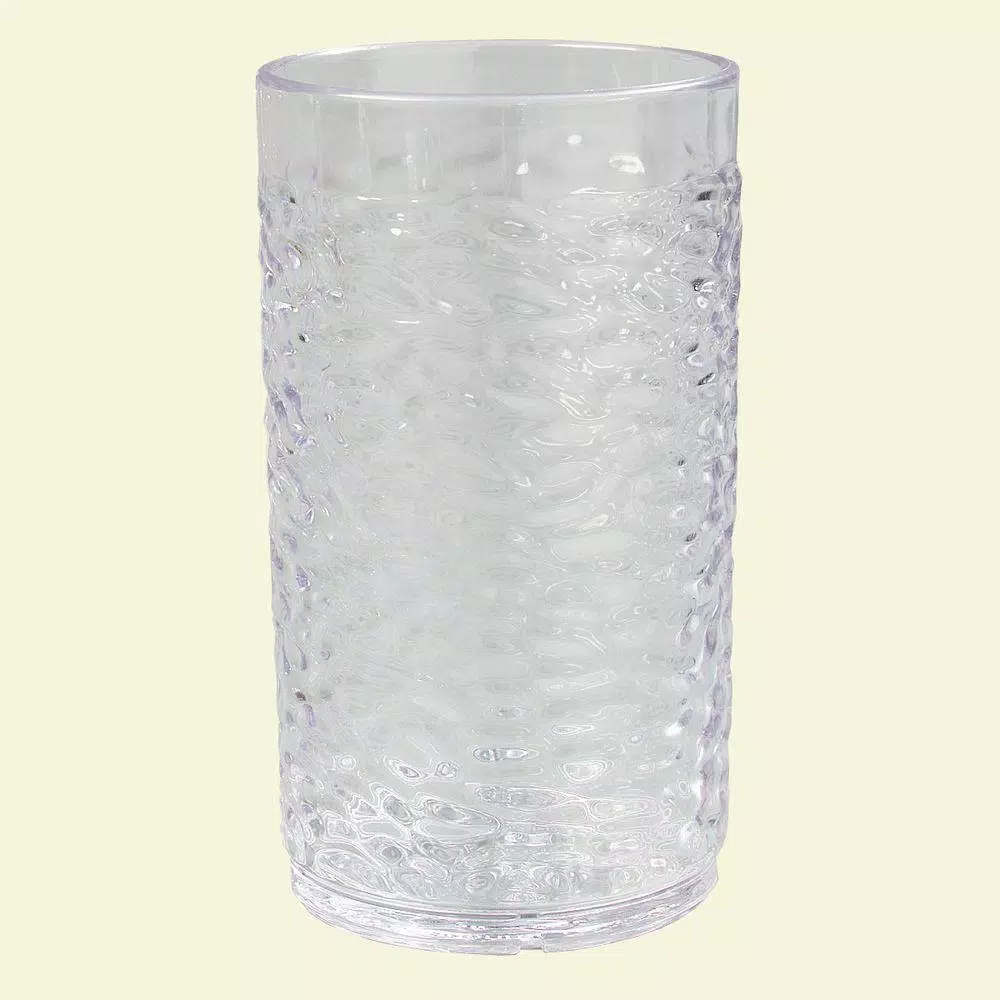 Drinkware Carlisle 8 Oz. SAN Plastic Pebble Optic Tumbler In Clear (Case Of 24)