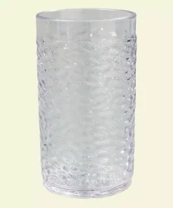Drinkware Carlisle 9.5 Oz. SAN Plastic Pebble Optic Tumbler In Clear (Case Of 24)