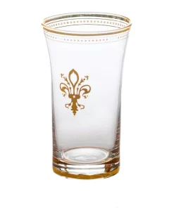 Drinkware Abigails Fleur De Lis 11 Oz. Tumbler With Gold Trim (Set Of 4)