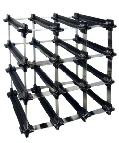 Bar Accessories Epicureanist 12-Bottle Snap And Stack Rack