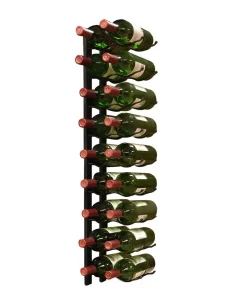 Bar Accessories Epicureanist 18-Bottle Metal Wine Rack In Black
