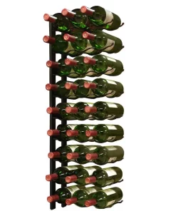 Bar Accessories Epicureanist 27-Bottle Metal Wine Rack In Black