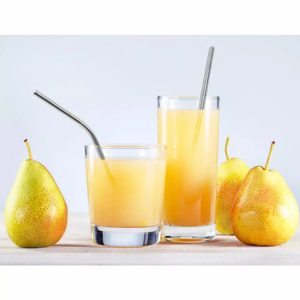 Disposable Tableware ExcelSteel 14-Piece Stainless Steel Straw Set With Cleaning Brushes - Image 5