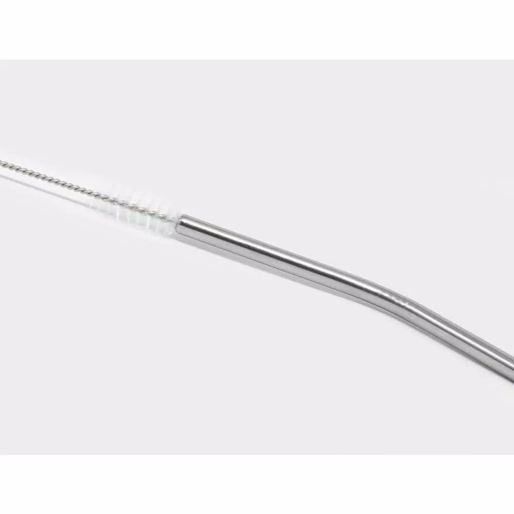 Disposable Tableware ExcelSteel 14-Piece Stainless Steel Straw Set With Cleaning Brushes - Image 3