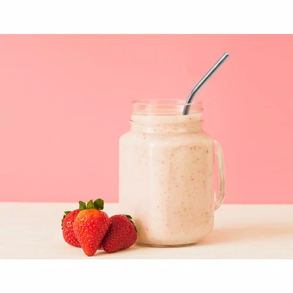 Disposable Tableware ExcelSteel 14 Pc Reusable Swirl Straw Set W/ 8 Long, 4 Short Straws W/ Cleaning Brushes - Image 5