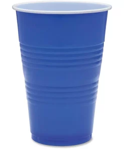 Disposable Tableware Genuine Joe 16 Oz. Blue Plastic Party Cups (50 Per Case)