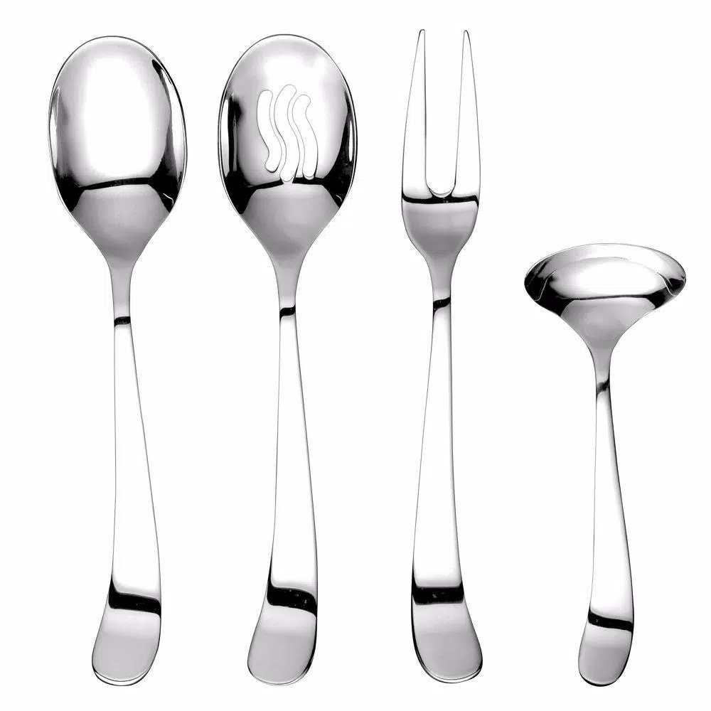 Flatware Ginkgo Sea Drift 4-Piece Hostess Set