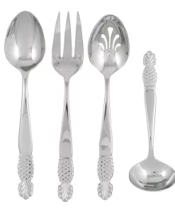 Flatware Ginkgo Pineapple 4-Piece Hostess Set