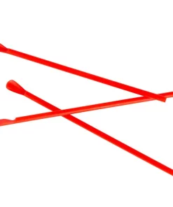 Disposable Tableware Great Northern Red Spoon Straws (Case Of 200)