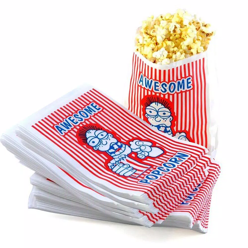 Disposable Tableware Great Northern 2 Oz. Movie Theater Popcorn Bags (100-Count) - Image 2