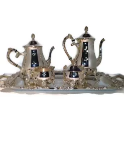 Drinkware Heim Concept 5-Piece Silver Plated Tea And Coffee Set