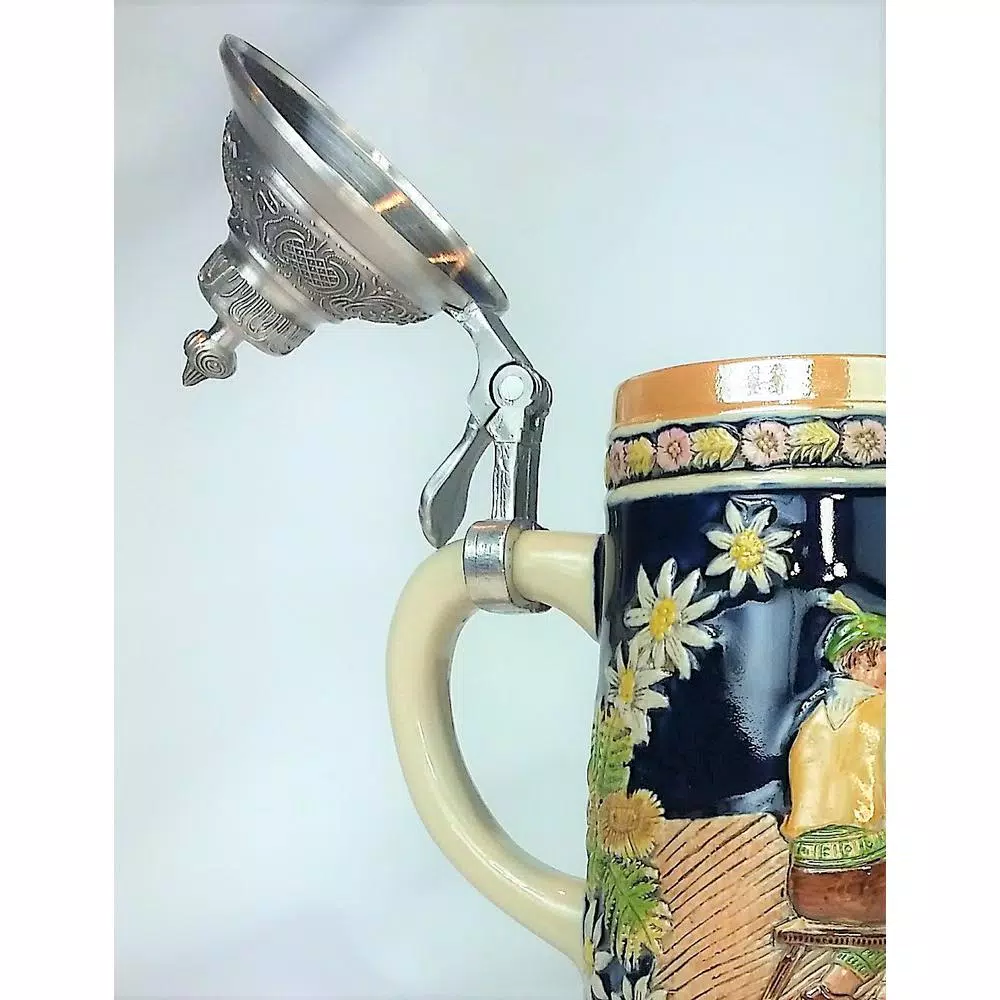 Drinkware Heim Concept Stein 4.25 In. X 3 In. X 9.5 In. Beer Glass With Steeple Lid - Image 5