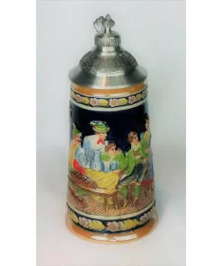 Drinkware Heim Concept Stein 4.25 In. X 3 In. X 9.5 In. Beer Glass With Steeple Lid