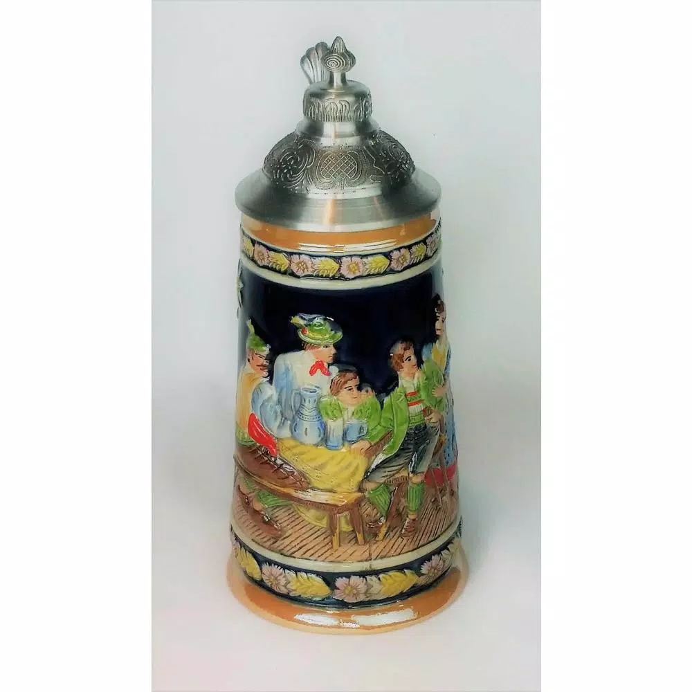 Drinkware Heim Concept Stein 4.25 In. X 3 In. X 9.5 In. Beer Glass With Steeple Lid