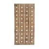Bar Accessories LITTON LANE Pegboard 40-Bottle Wine Rack in Exposed Mahogany Finish