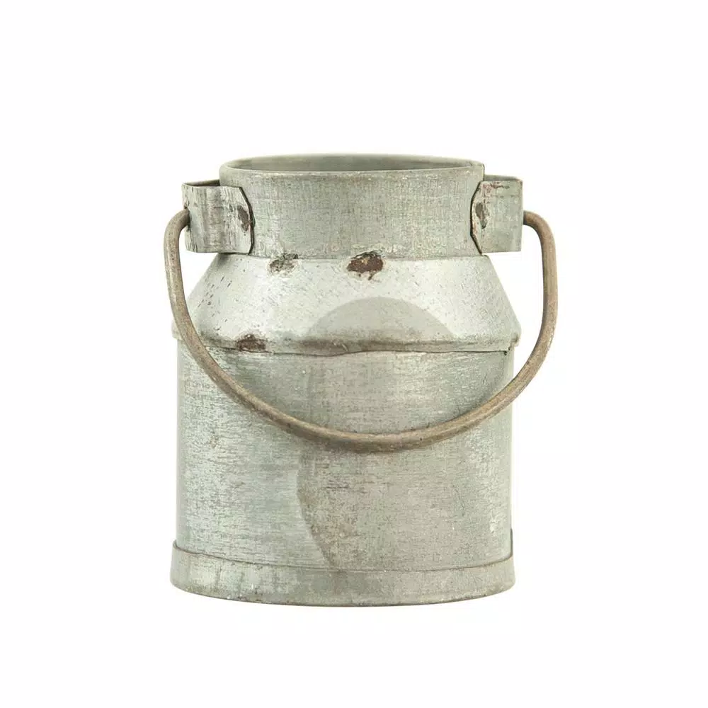 Table Linens & Kitchen Linens 3R Studios 2 In. W X 1.5 In. H Silver Galvanized Metal Vintage Milk Can Shaped Napkin Rings (Set Of 4)