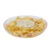 Disposable Tableware Mind Reader 13 In. X 2.25 In. Clear Acrylic Chip & Dip Bowl, Acrylic Tinted Snack Bowl, Kitchen, Countertop Bowl