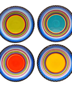 Dinnerware Certified International Tequila Sunrise 11 In. Multi-Colored Dinner Plate (Set Of 4)