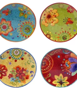 Dinnerware Certified International Tunisian Sunset Salad And Dessert Plate (Set Of 4)