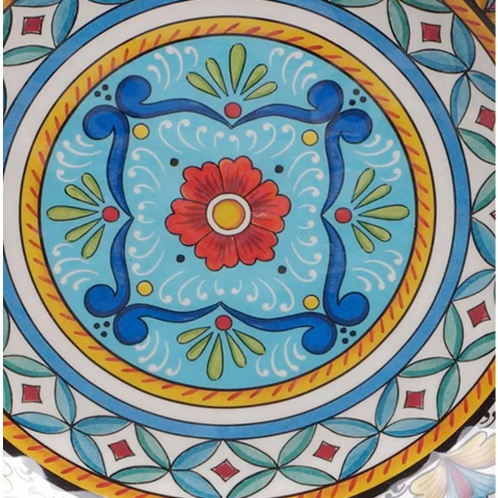 Dinnerware Certified International Portofino 6-Piece Seasonal Multicolored Melamine 11 In. Dinner Plate Set (Service For 6) - Image 3