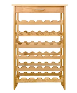 Bar Accessories Catskill Craftsmen 36-Bottle Natural Wood Floor Wine Rack