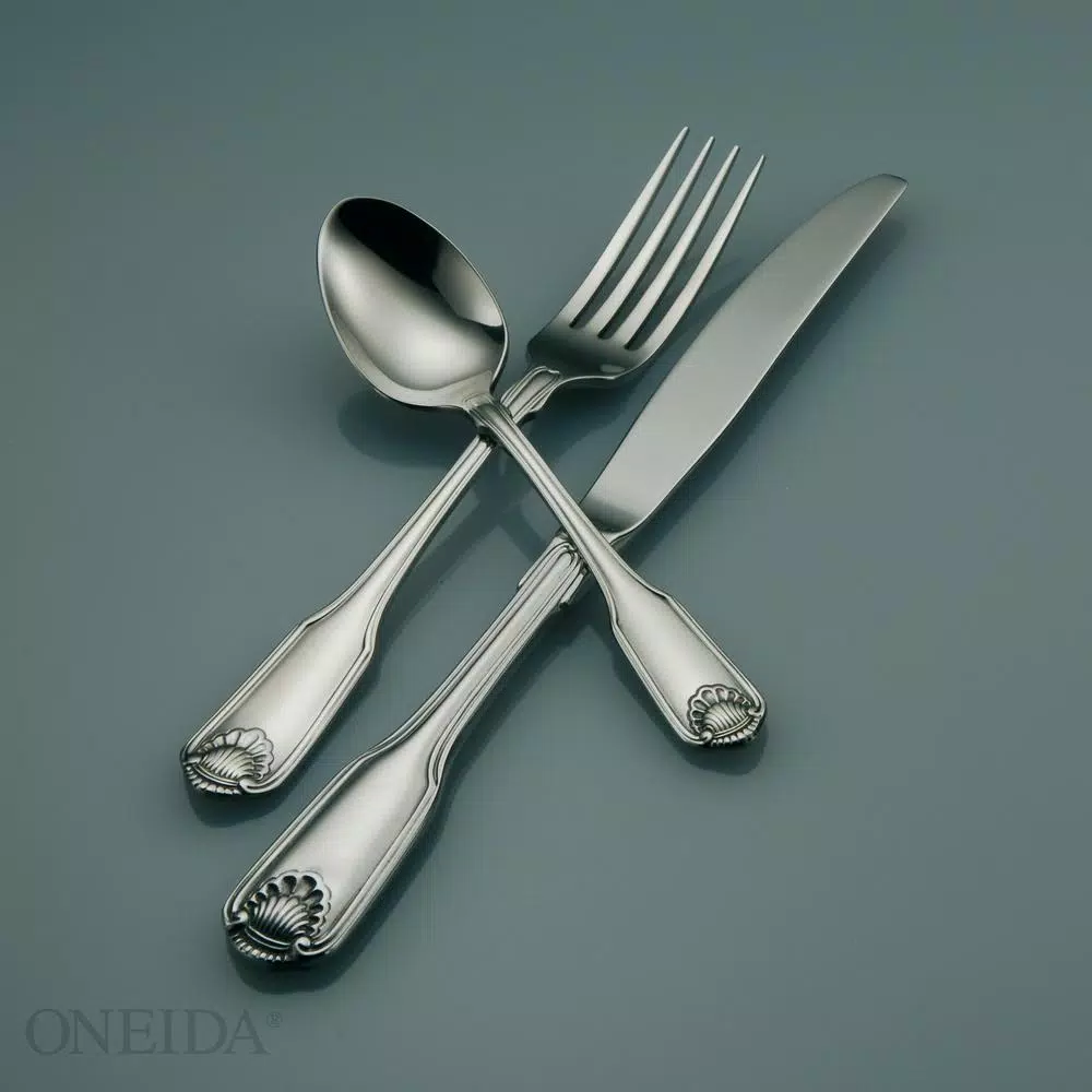 Flatware Oneida Classic Shell 18/10 Stainless Steel Tablespoon/Serving Spoons (Set Of 12) - Image 3