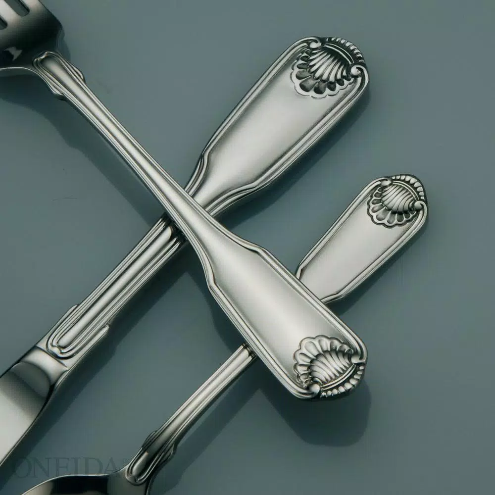 Flatware Oneida Classic Shell 18/10 Stainless Steel Tablespoon/Serving Spoons (Set Of 12) - Image 2