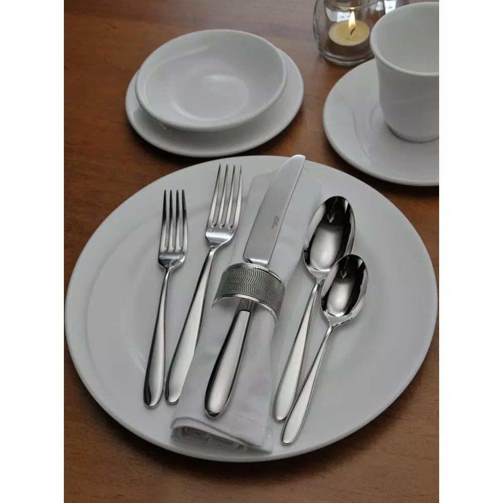 Flatware Oneida Mascagni II Silver 18/0 Stainless Steel Salad/Dessert Fork (12-Pack) - Image 3