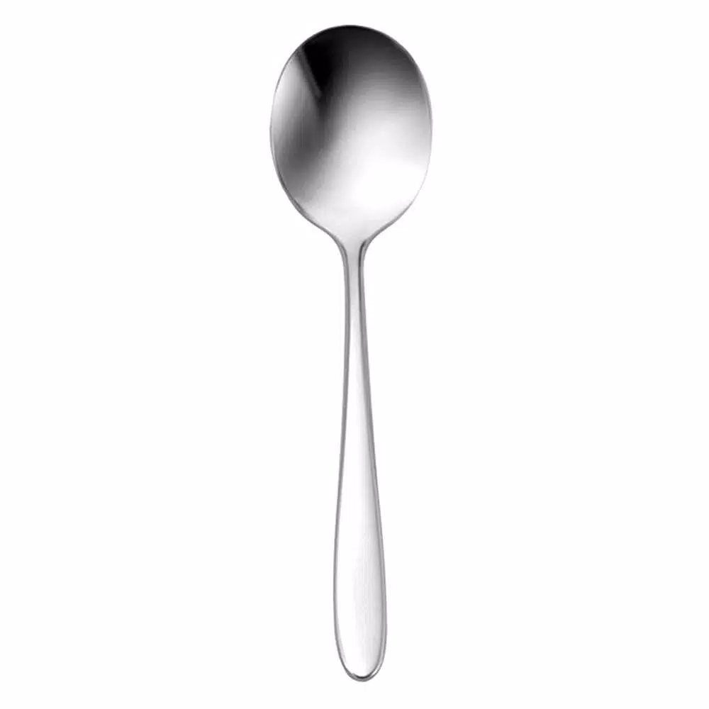 Flatware Oneida Mascagni II Silver 18/0 Stainless Steel Round Bowl Soup Spoon (12-Pack)