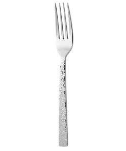 Flatware Oneida Chef’s Table Hammered 18/0 Stainless Steel European Dinner Forks (Set Of 12)