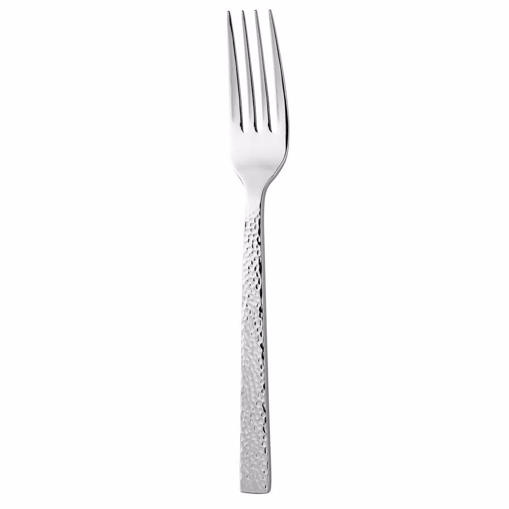 Flatware Oneida Chef’s Table Hammered 18/0 Stainless Steel European Dinner Forks (Set Of 12)