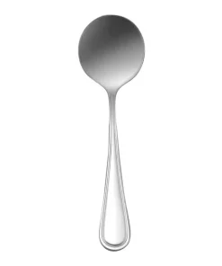 Flatware Oneida New Rim Silver 18/10 Stainless Steel Bouillon Spoon (12-Pack)