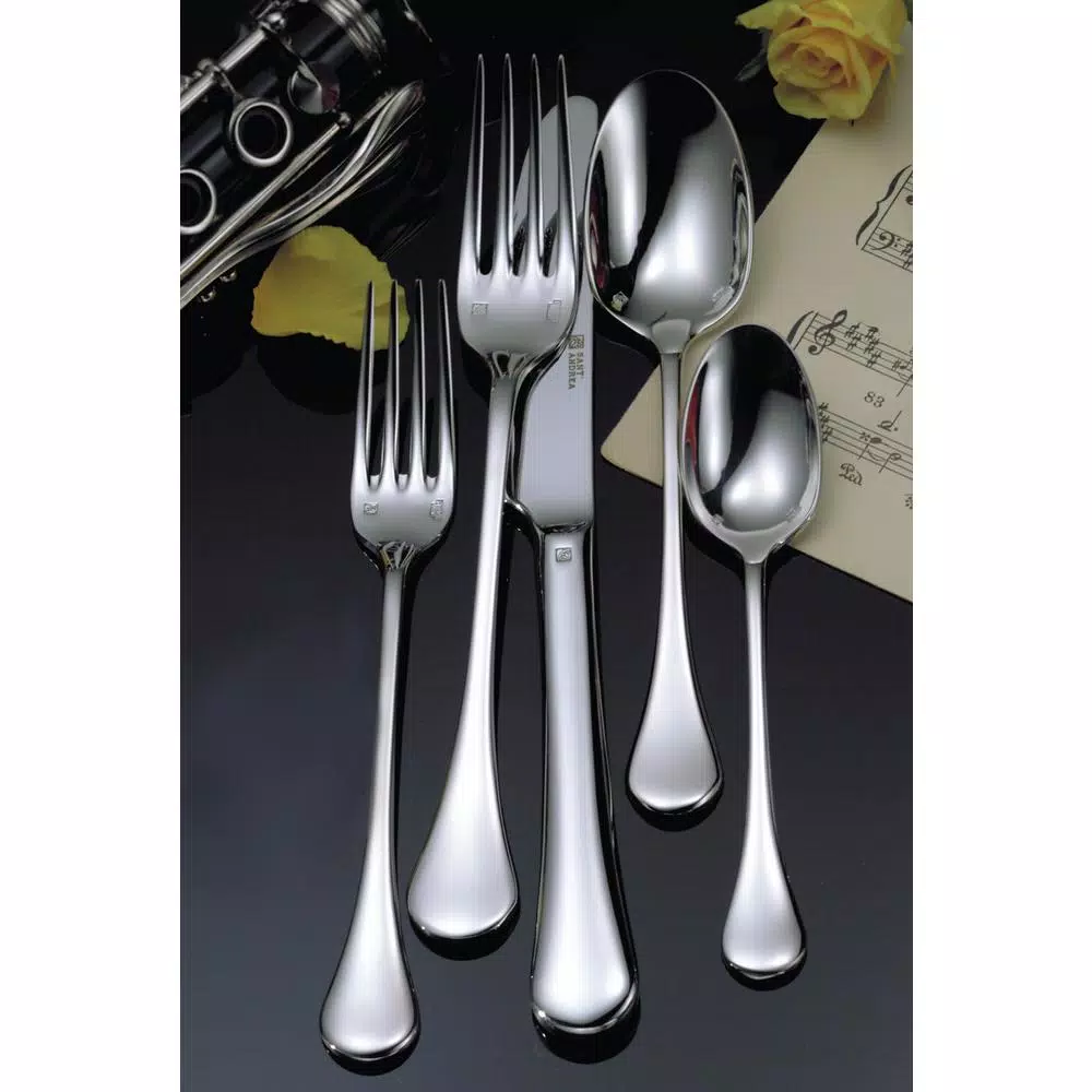 Flatware Oneida Puccini 18/10 Stainless Steel Table Forks, European Size (Set Of 12) - Image 3